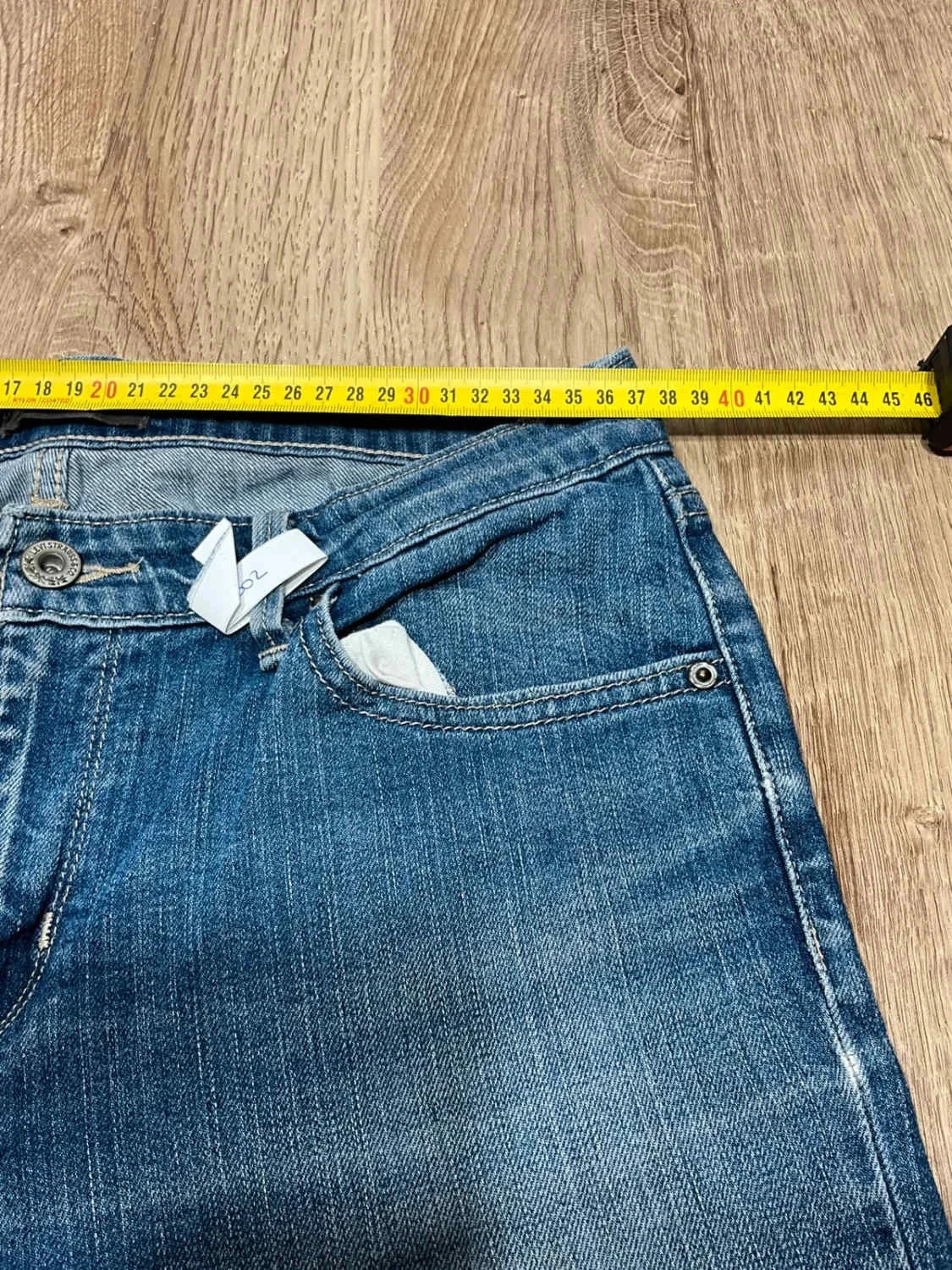 Jean Levi's Demi Curve Straight Leg Taille 8/29 Prepy Coton Bleu Lvf 002 – photo 13